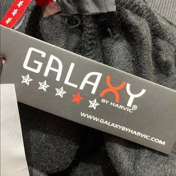 Galaxy by Harvic Mens Joggers Sweatpants Slim Fit Casual Athletic Black Red XL - Picture 9 of 10